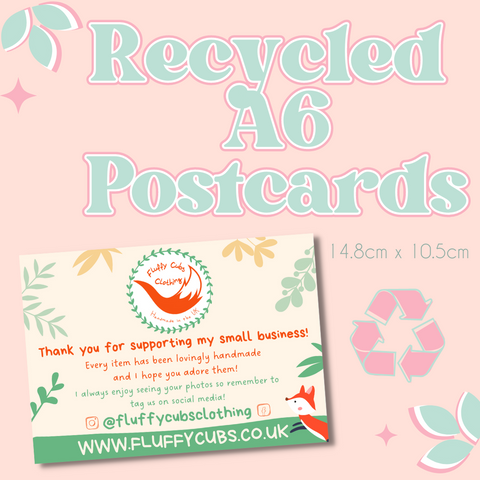 A6 RECYCLED Custom Postcards