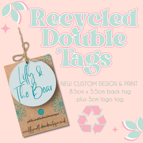 NEW DESIGN RECYCLED Double tags
