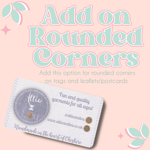 Round corners for tags & leaflets (add on)