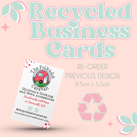 RE ORDER Recycled Business Cards