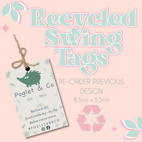 RE ORDER Recycled Swing Tags