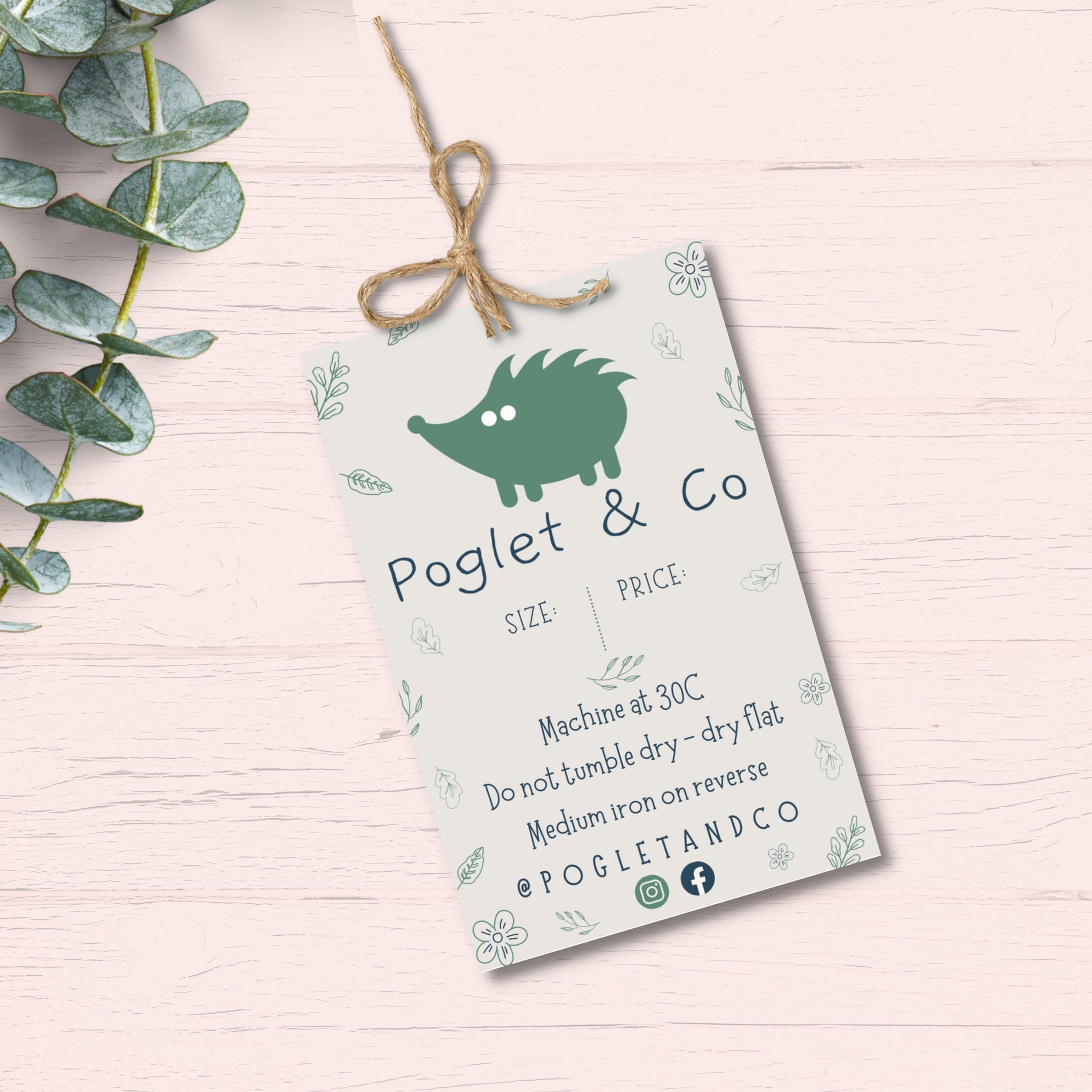 RE ORDER Recycled Swing Tags